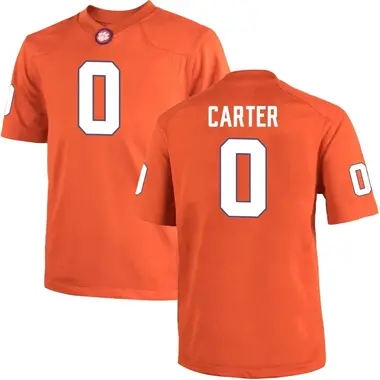 Orange Barrett Carter Men's Clemson Tigers Team Color College Jersey - Game