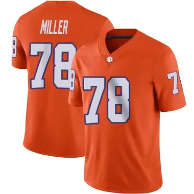 Orange Blake Miller Men's Clemson Tigers Football Jersey - Game