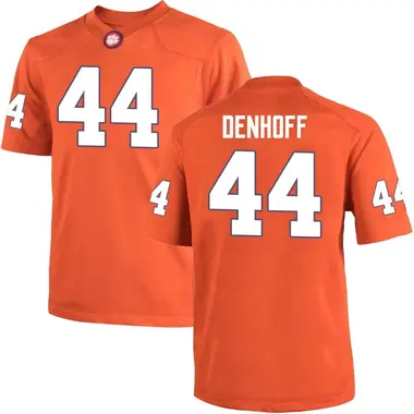 Orange Cade Denhoff Youth Clemson Tigers Team Color College Jersey - Game