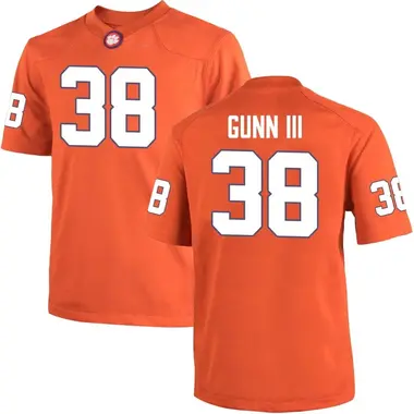 Orange Robert Gunn III Youth Clemson Tigers Team Color College Jersey - Game