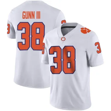 White Robert Gunn III Youth Clemson Tigers Football Jersey - Game